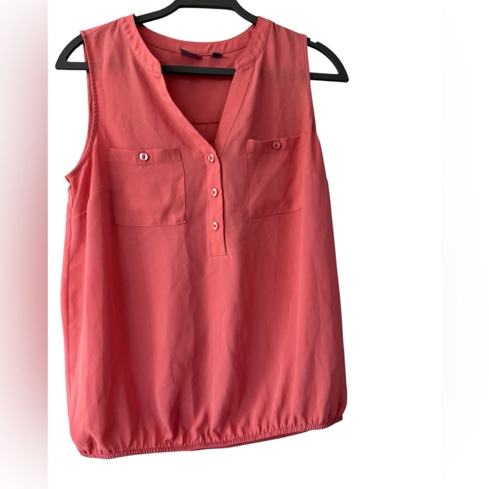 SOHO Jeans New York Company Coral Sleeveless Women's Top Size Medium